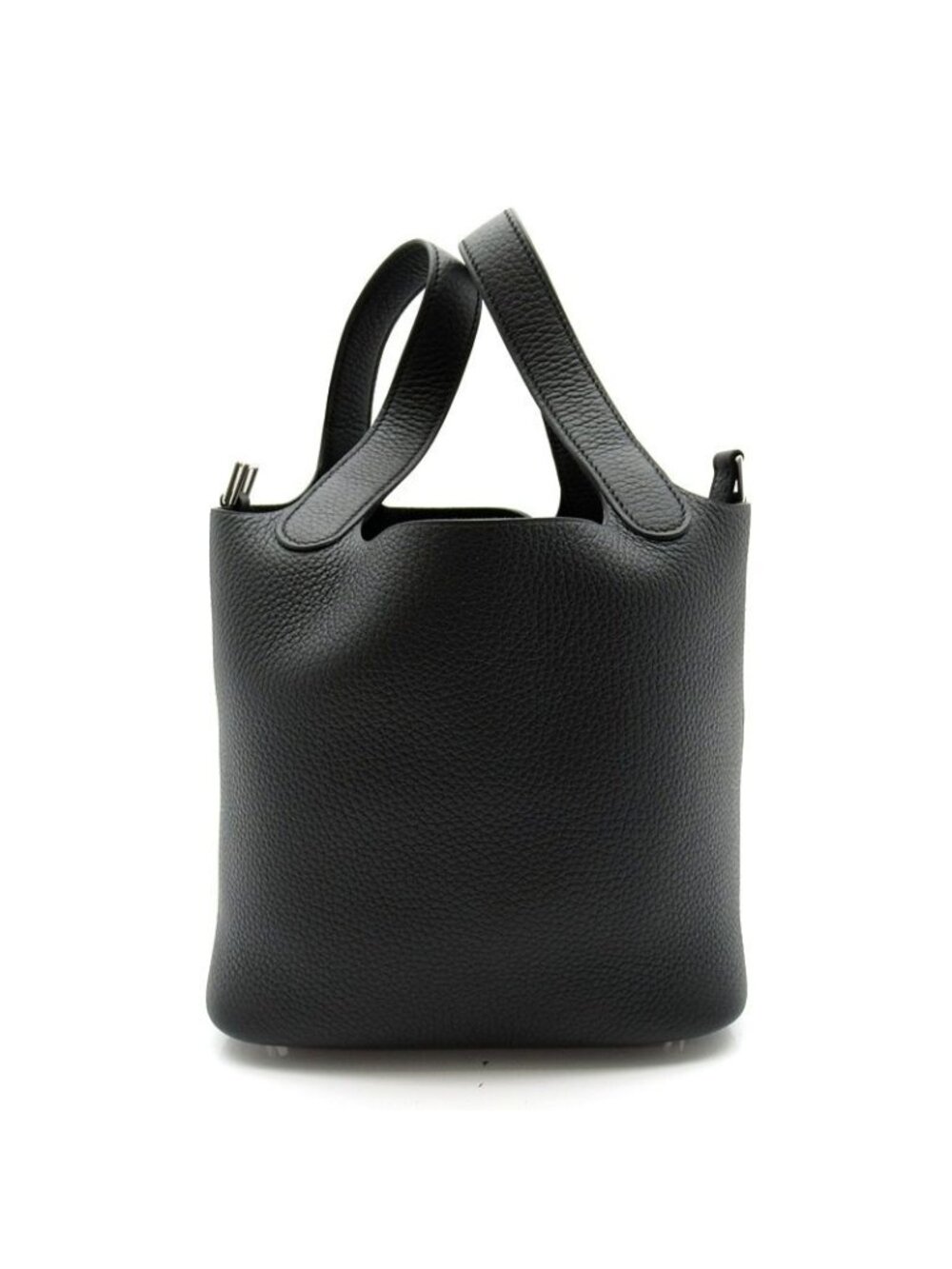Hermes Picotin Lock PM Taurillon Clemence Handbag Black